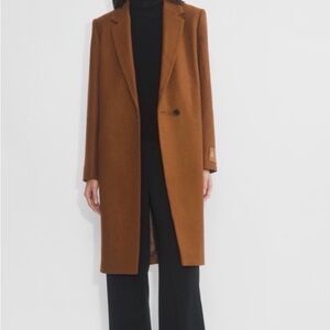 Aritzia Babaton Stedman Wool Coat; Like New - Rich Camel (Brown/Tan)